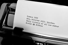 Load image into Gallery viewer, Restored Hermes 3000 Typewriter - Director Elite
