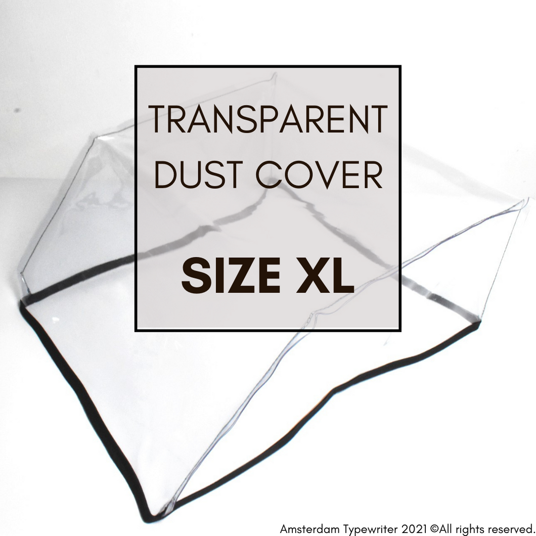 Premium Transparent Typewriter Dust Cover - Size XL