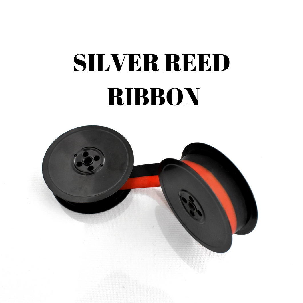 SILVER REED Typewriter Ink Ribbon, 1+1 FREE