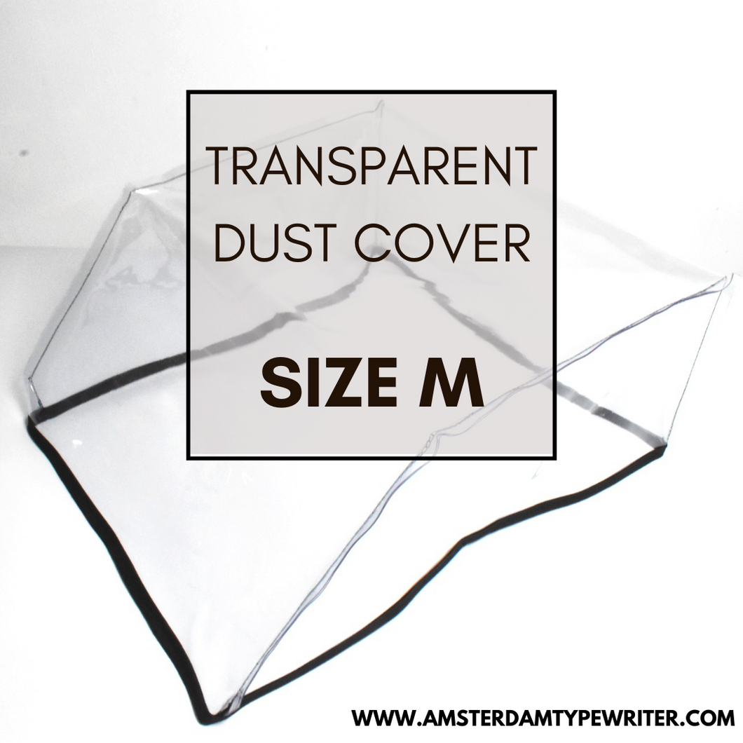 Premium Transparent Typewriter Dust Cover - Size M