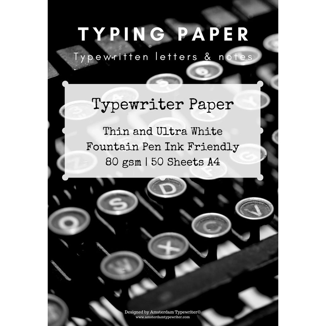 Vintage Typing Paper 50 Sheets of Typewriter Paper Typing Stationery -   Finland