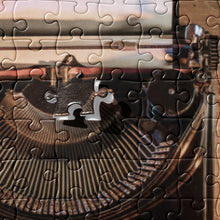 Load image into Gallery viewer, Jigsaw Puzzle - Typing on a Cosy Evening
